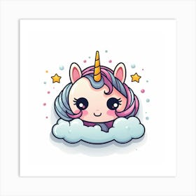 Cute Unicorn 654 Art Print