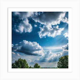 Cloudy Sky 2 Art Print