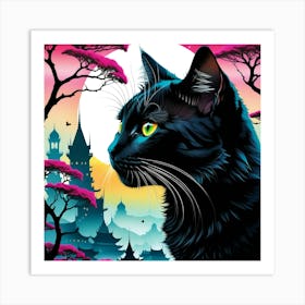 Creative Feline Cat Artwork 24 Art Print