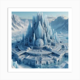 Enormous ice palace 2 Art Print