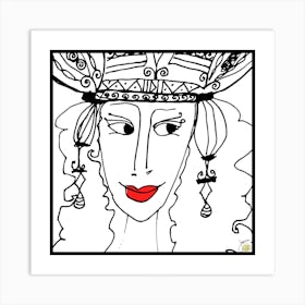 Queens In The Game No Glasses ‎010 by Jessica Stockwell Art Print