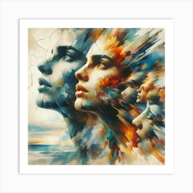 "Ethereal Faces" Art Print