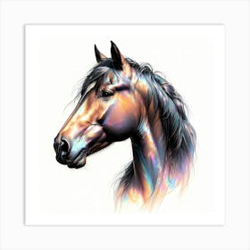 Creative Horse Visual 20 Art Print