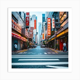 Asian City Street Art Print