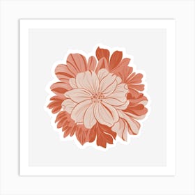 Dahlia Flower 1 Art Print