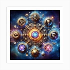 Astrology Symbols Art Print