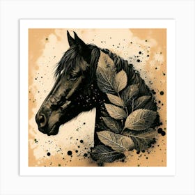 Creative Horse Beauty Illustration Nr 172 Art Print