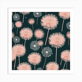 Default Blush Dandelion Art Print 3 Art Print