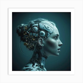 Cyborg Serenity Art Print