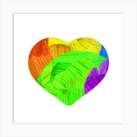 Heart Of Rainbows Art Print