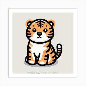 Cute Tiger 22 Art Print