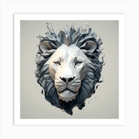 Lion Head Art Print