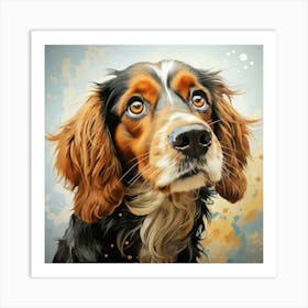 Portrait Of A Dog 7 Art Print