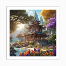 Chinese Garden Art Print