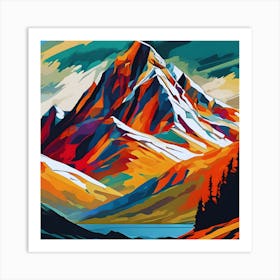 Mountain Landscape Painting Art Print