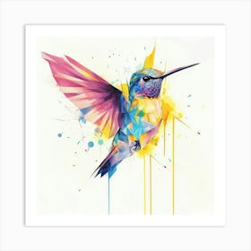 Colorful Hummingbird 1 Art Print