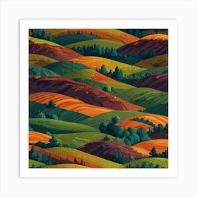 Landscape Painting 5 Art Print