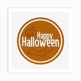 Happy Halloween Horror Party Ghostly Art Print