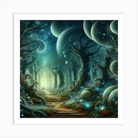 Fantasy Forest 28 Art Print