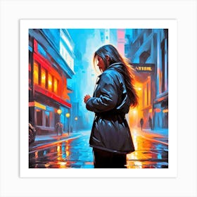 Night In The City 17 Art Print