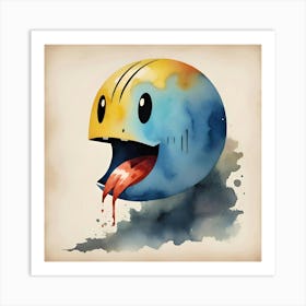 Pac-Man Halloween Art Print