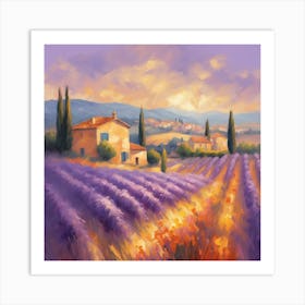 Provencal Tranquility Impressionist Masterpiece Of Southern France (7) Art Print