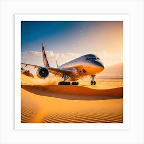 Airplane Desert (10) Art Print