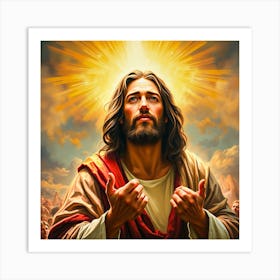 Jesus Christ - Ai Art Print