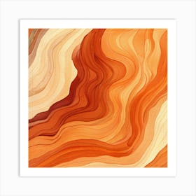 Abstract Wavy Pattern Art Print