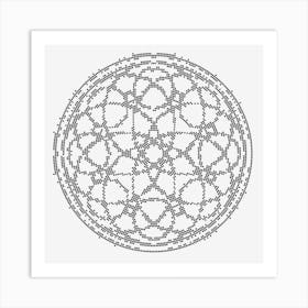 Mosaic Mandala 08 Art Print