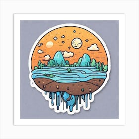 Dripping Water Art Print