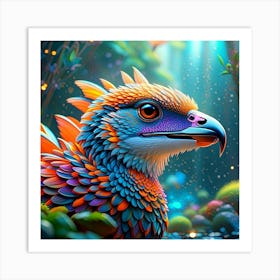 Colorful Bird Art Print