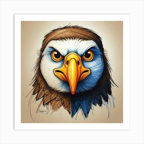 Eagle Head 3 Art Print