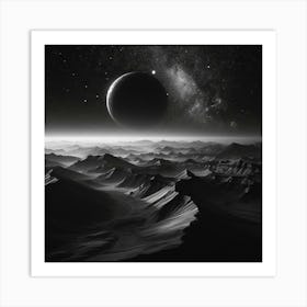 Space Landscape 17 Art Print