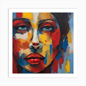 Woman'S Face Art Print