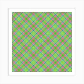 Plaid Fabric 172 Art Print