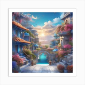 Fairytale City Art Print