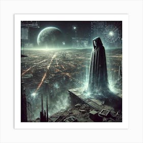 Mysterious Figure Converted Art Print