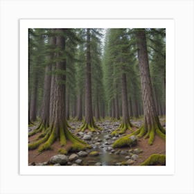 Mossy Forest Art Print