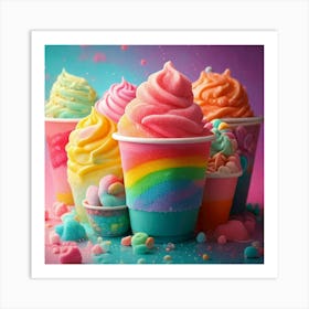 Rainbow Ice Cream Poster