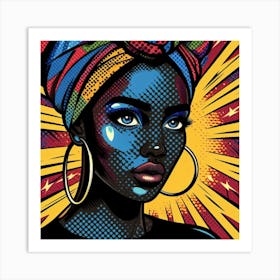 Zuwaira Pop Black Woman Art Print