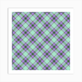 Plaid Fabric 134 Art Print