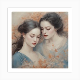 Two Women Art Print