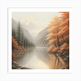 Autumn In The Mountains Art Print