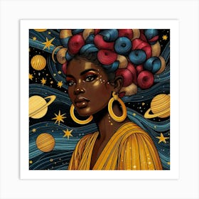 Calistelle Celestial Portrait Art Print