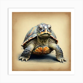 Turtle Print 1 Art Print