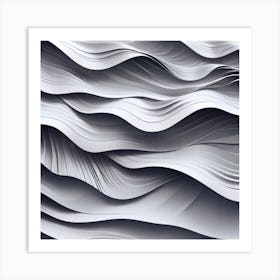 Abstract Wave Pattern 8 Art Print