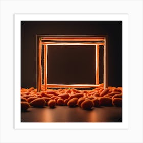 Carrots In A Frame 2 Art Print