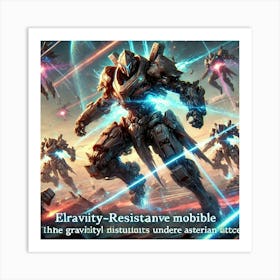 Elemental Vanguard Remaining Mobile Under Attacks Art Print