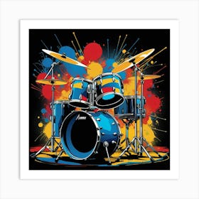 Drum Set Art Print